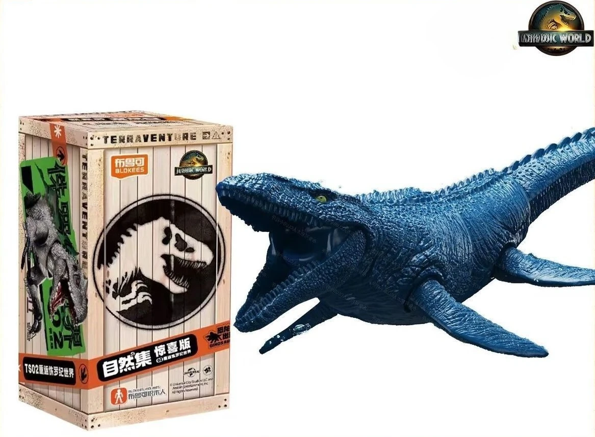 Blokees Building Blocks Natural Collection Jurassic World Surprise Edition Series 2 Dinosaur Toy Mosasaurus - view 3