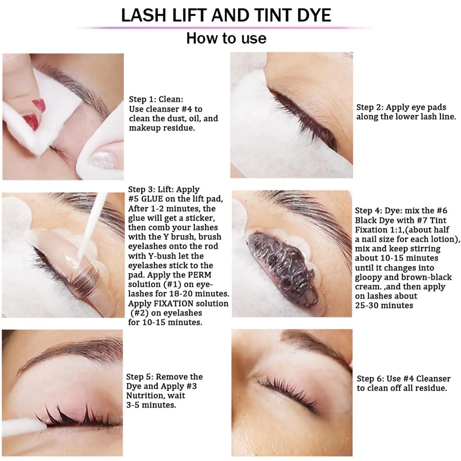 Semi-permanente Lash Lift and Tint Kit, Curling de cílios, Lash Extension Set, Lash Curling, Novo, 6-8 semanas