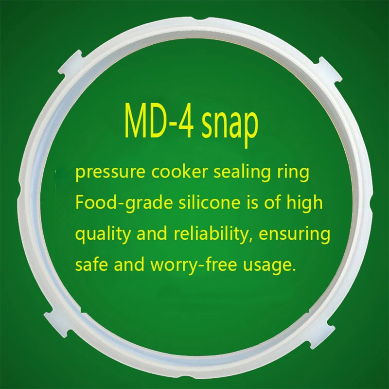 

4 snap 22cm Silicone Replacement Seal Ring for 5-6L Electric Pressure Cookers – Heat-Resistant & Leak-Proof Gasket