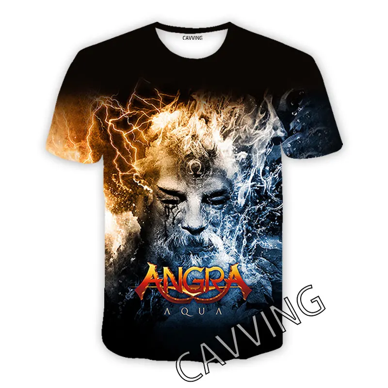 CAVVING 3D Printed  ANGRA Rock  Casual T-shirts  Hip Hop T Shirts Harajuku Styles Tops Clothing for Men/women