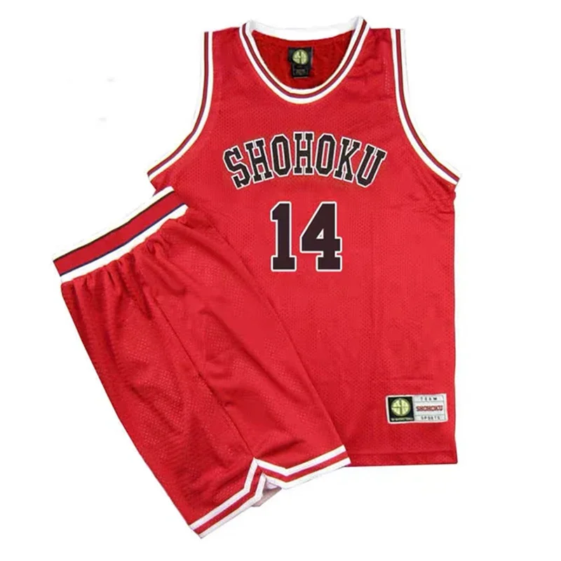 Mitsui Anime Shohoku School Basketball Team Jersey Sets Sports Hanamichi Sakuragi Slam Dunk Jersey Cosplay Costume Wear Uniform