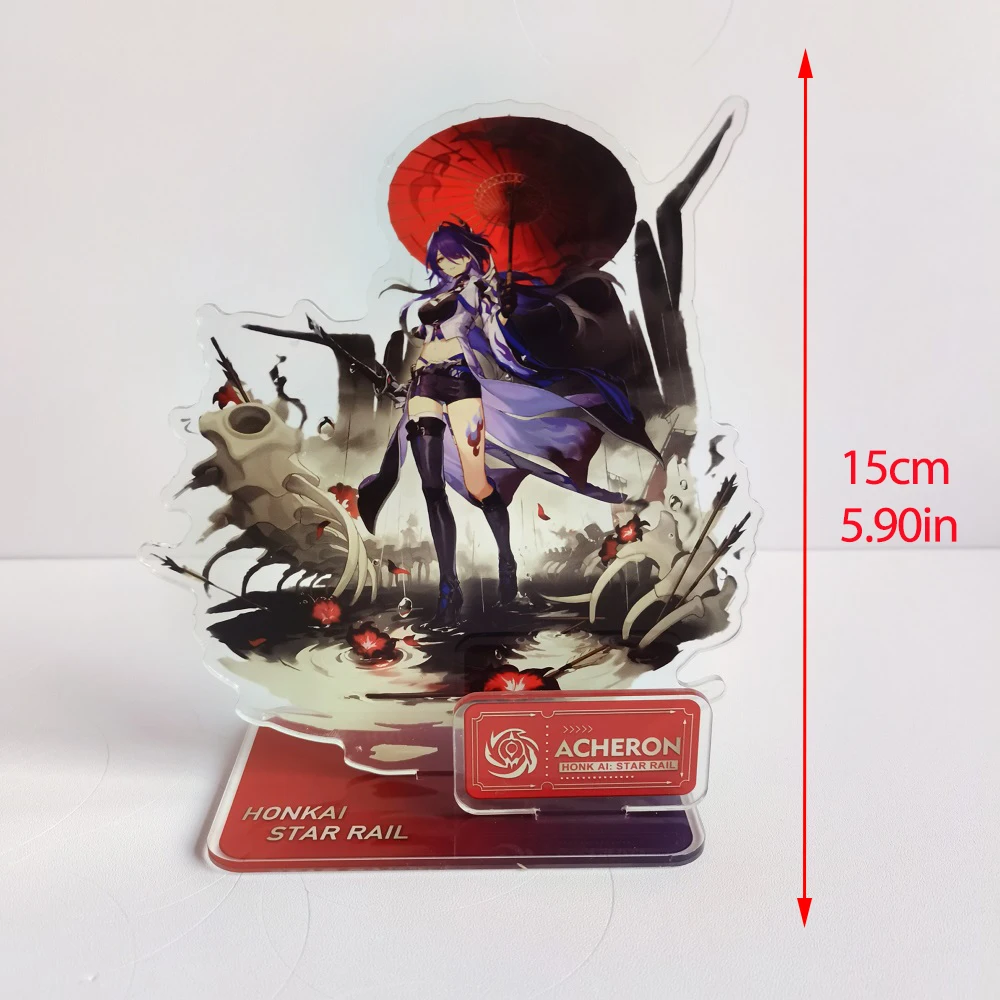 Game Honkai:Star Rail Figures Acheron Aventurine Acrylic Stand Model Desk Decor Collection Standing