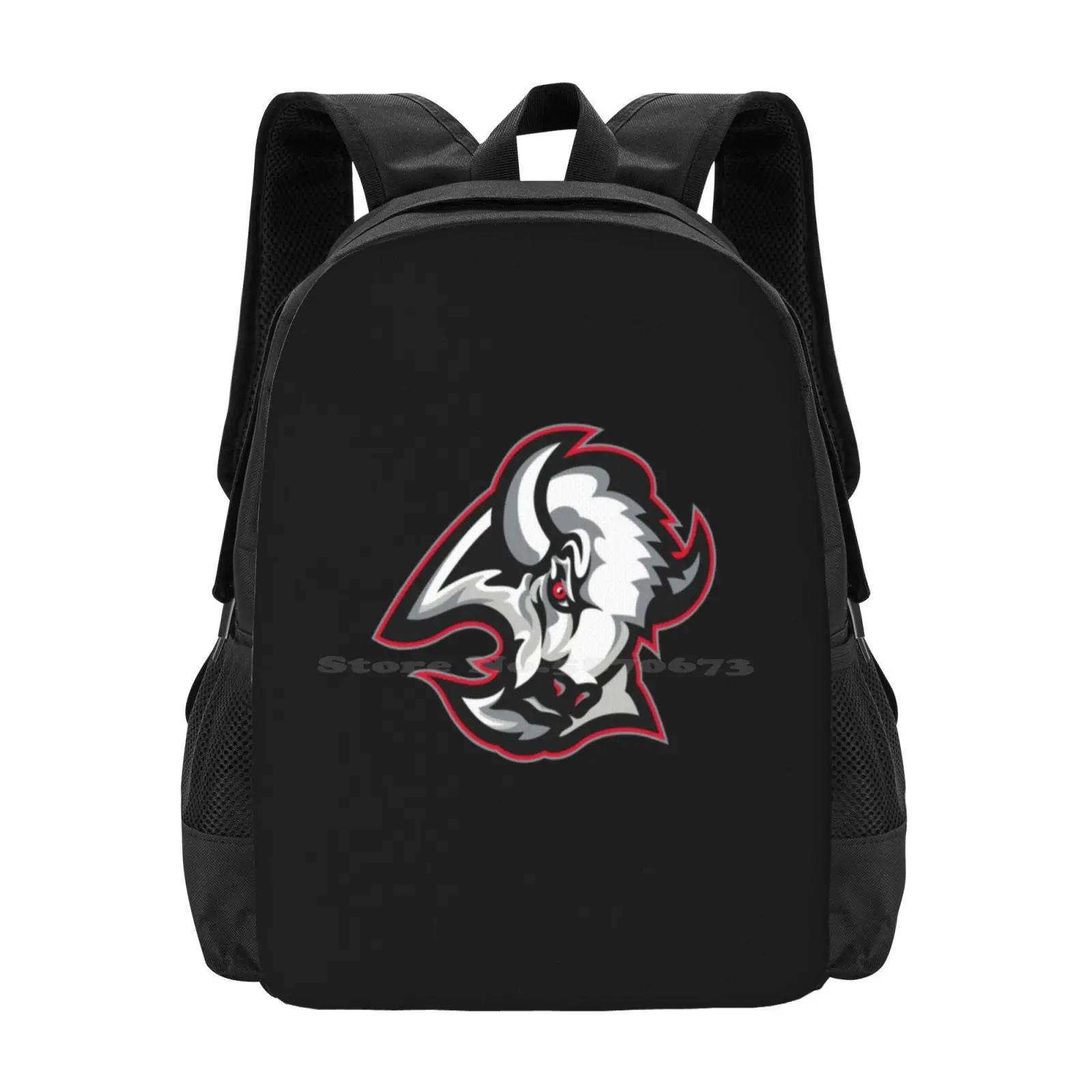 Buffalo Goat Head Hot Sale Schoolbag Backpack Fashion Bags Rasmus Dahlin Buffalo Hockey Owen Power Pat Lafontaine City Mens 716