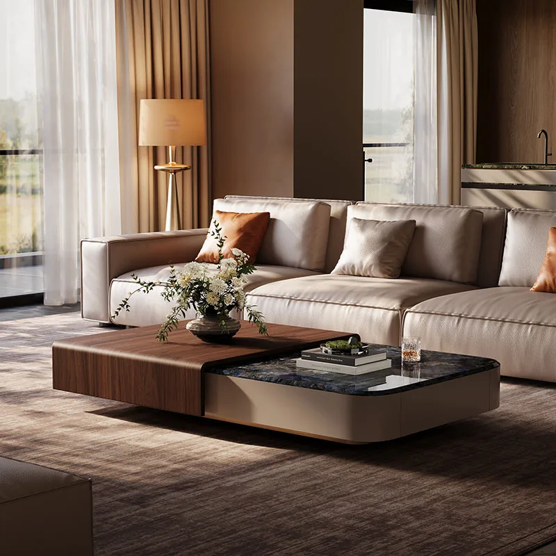 Luxury Storage Coffee Table Modern Living Room Center Small Nordic Coffee Table Unique Minimalist Mesa Auxiliar Trendy Furniture
