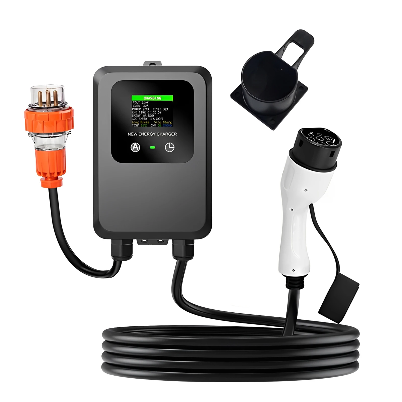 

EV Wallbox 7KW 32A Car Home EV Wallbox Charging Station Electric Car EV Wallbox With 10M Cable Plug and Charge 3PIN