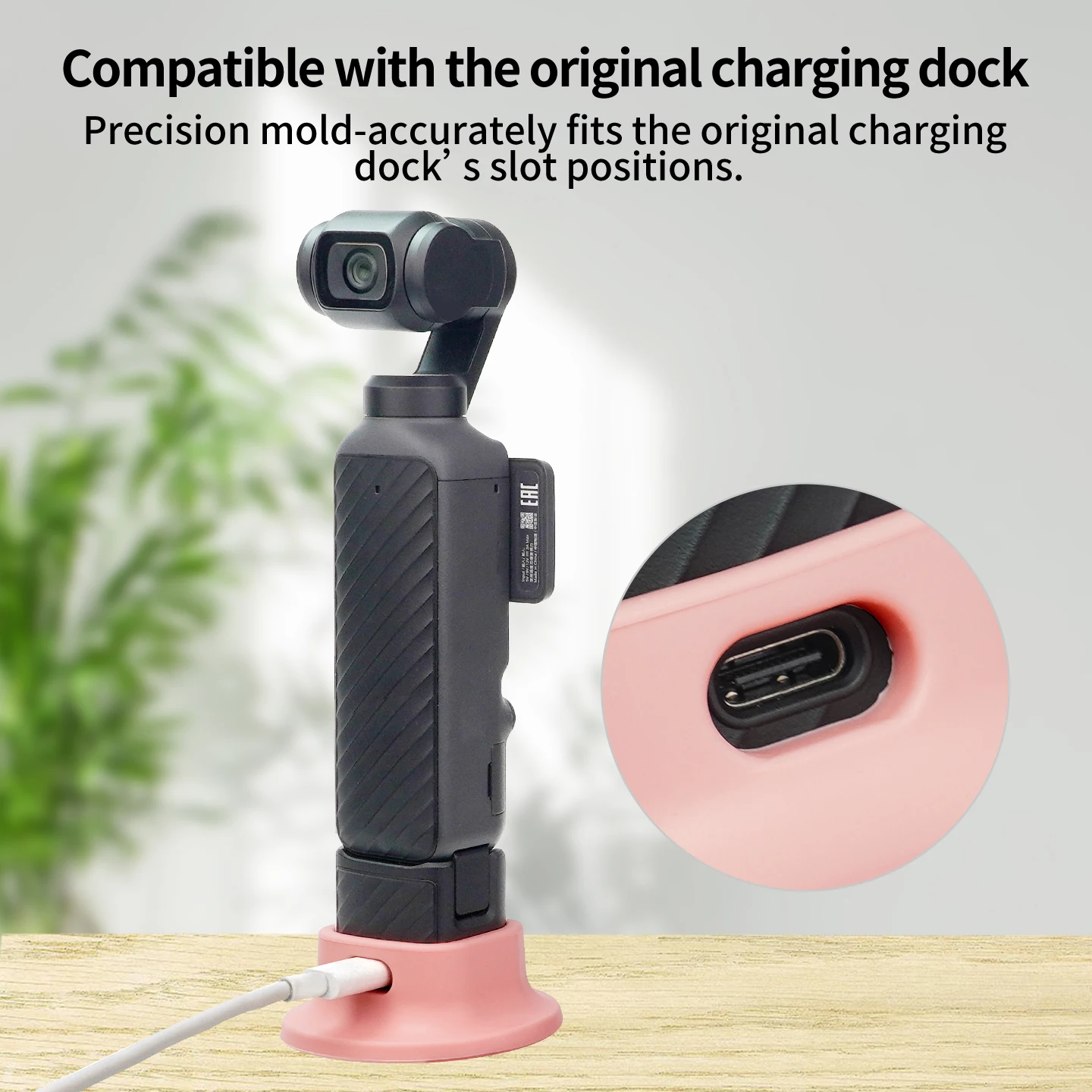 Silikon-Antirutsch-Basis für DJI Pocket 3 4 Desktop-Ständer Unterstützt Unterbrechungsfreies Laden Stabile Platzierung für Vlog Live-Streaming – Detail 15