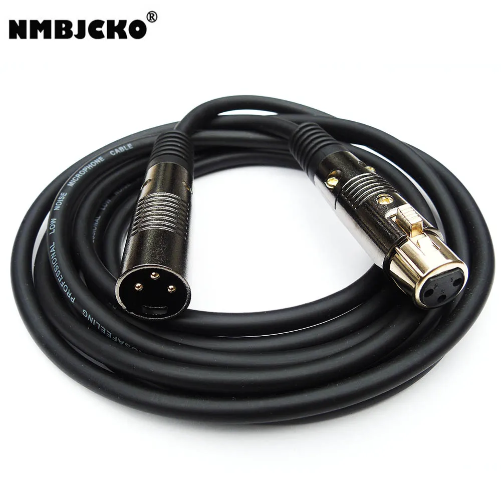 

XLR Cable 50ft 2 Pack, XLR Microphone Cable Male to Female Suitable for Preambles Speaker Systems Radio Station and More