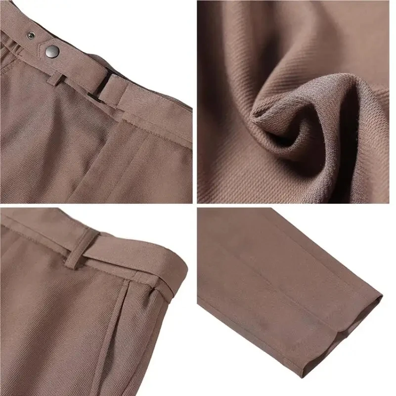 High Quality Elasticity Suit Pants Men Formal Business Office Social Dress Pants Slim Fit Casual Wedding Ankle Trousers Pantalon