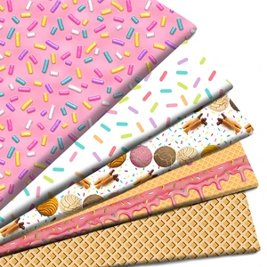 Reine Baumwollwaffeln und Donuts gedruckte Stickstoffe, Polyestermaterial, Patchwork -Stoff, Nähen und Quilten, das Messgerät, das Messgerät Hauptmassenlaminierverkäufe - №3