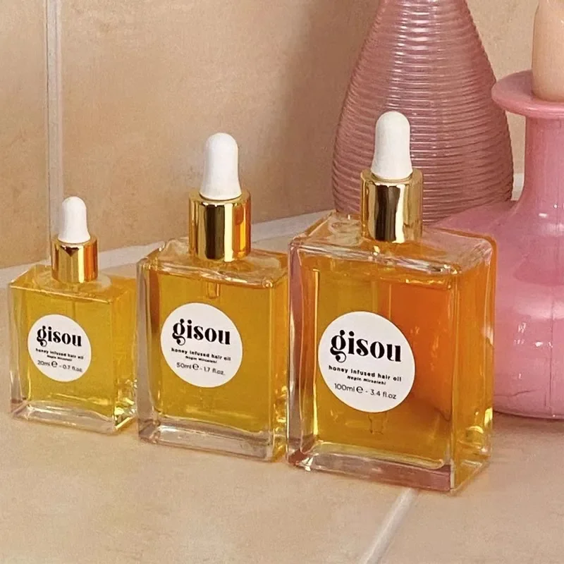 

Gisou Honey Hair Care Essential Oil 20ml 50ml Improve Dry Restless Hair Care Flexibility Long Lasting Retention Hair Conditioner