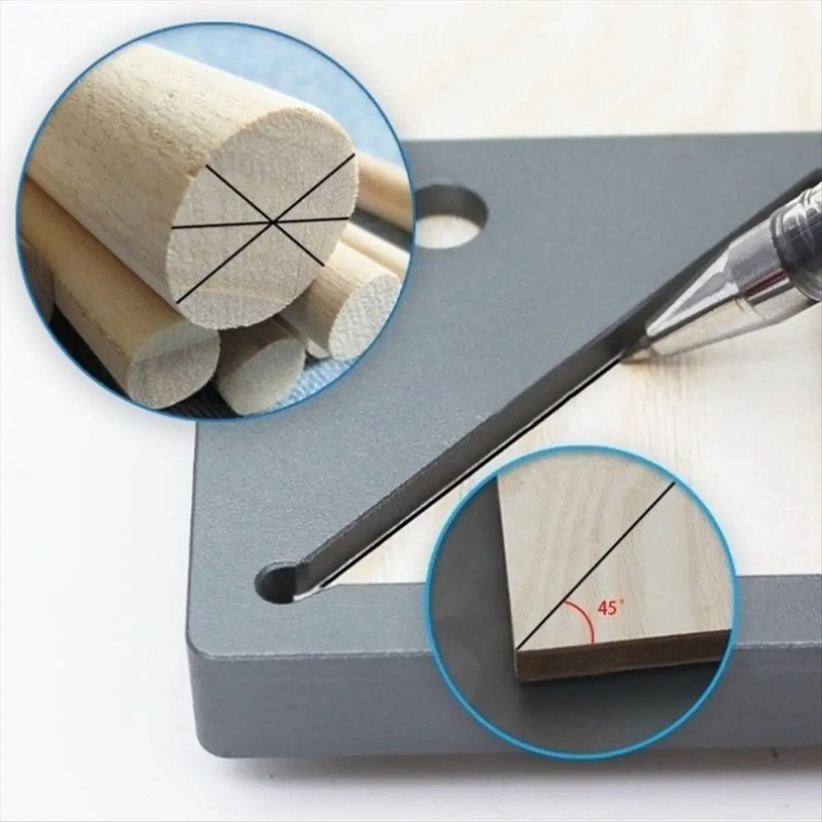 【Limited Offer】Woodworking Scriber Measuring Tools Center Point Position Draw 45° Line Tablesaw Height Width Depth Diameter Gaug