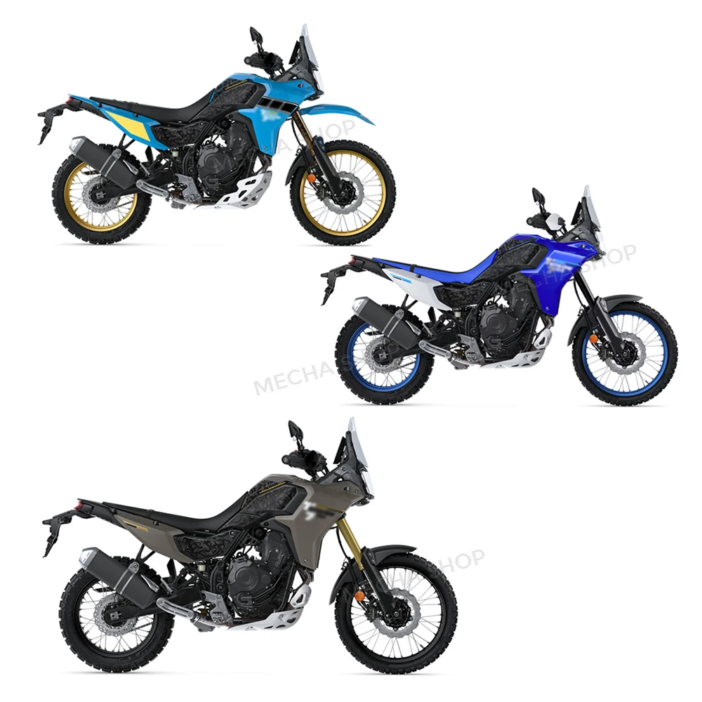 For Tenere 700 T700 XTZ 700 2025 Motorcycle Waterproof Anti-skid 3D Stickers Fuel Tank Pad Epoxy Sticker Protection