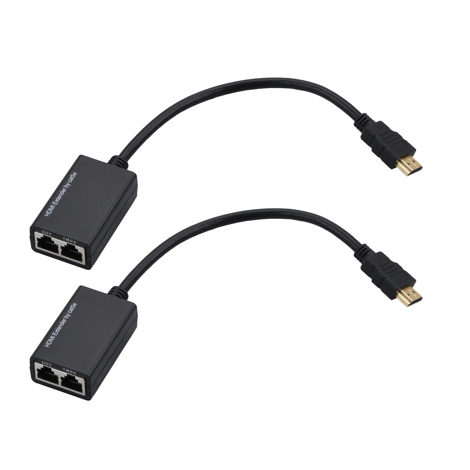 1080P HDMI-Compatible Extender Cat5e Cat 6 Ethernet Signal RJ45 Lan Converter 3D HDMI-Compatible Transmitter Receiver TX RX 30M