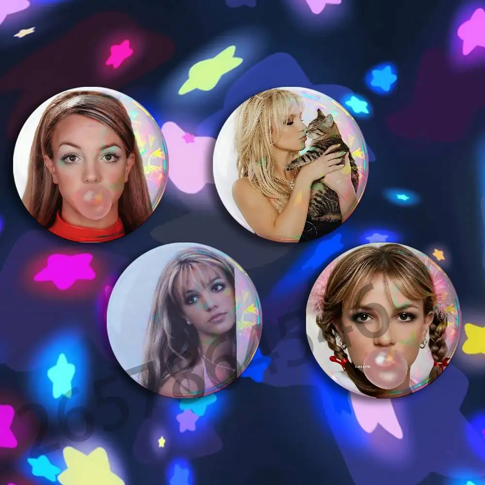 B-Britney S-Spears Badges 25 32 44 58 75 mm Round Customizable Wholesale Fan goods Self-made fan freebies TH