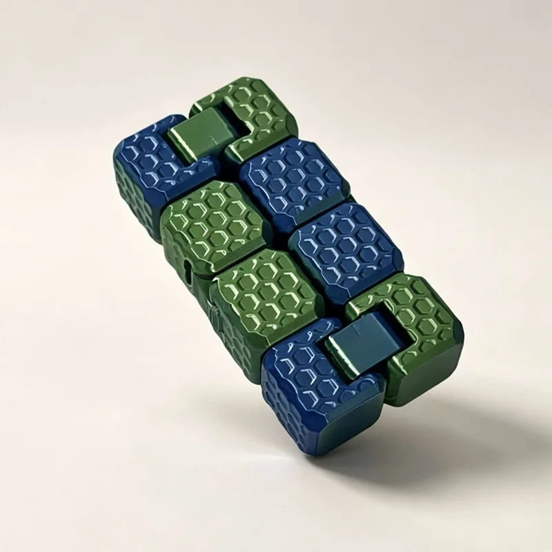 NEW 3D Printed Infinity Flip Cube Pocket-Sized Handheld Sensory Quiet Focus And Stress Relief Toys Gifts For Kids & Adults