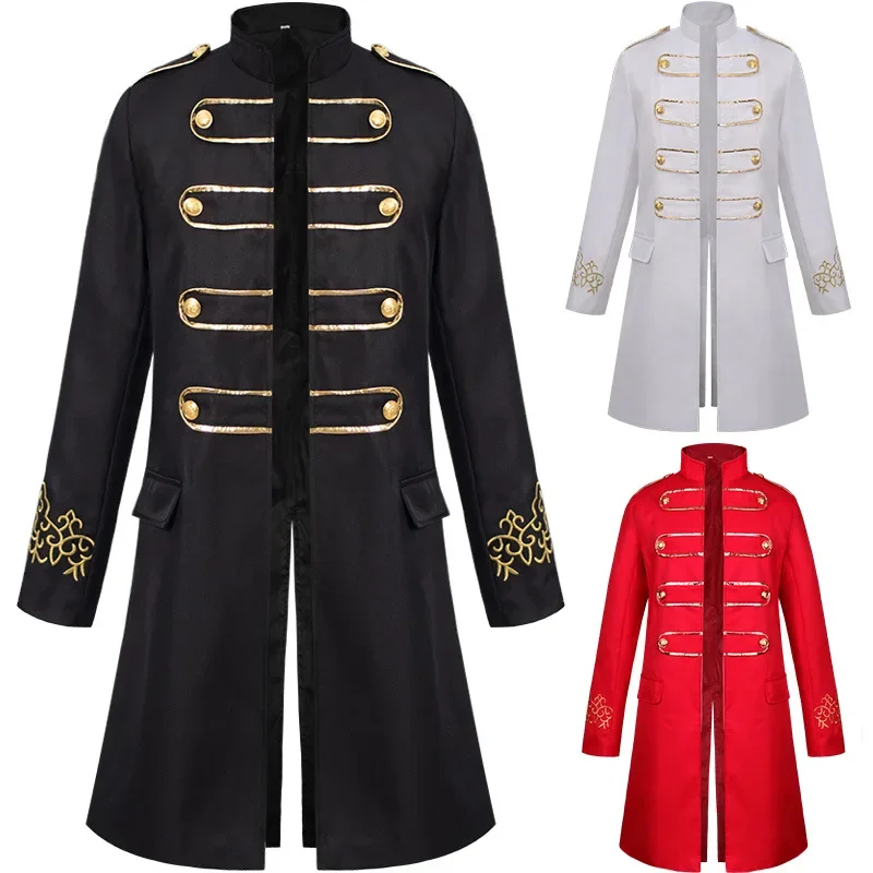 

Medieval Renaissance Trench Coat Victorian Edwardian Vintage Prince Coat Halloween Cospaly Party Costume