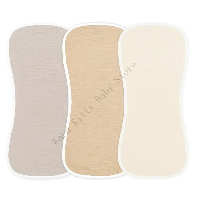 XXFE وسادة لعاب التسنين، منشفة الرضاعة، قماش ناعم ماص، منشفة لعاب قابلة للتنفس