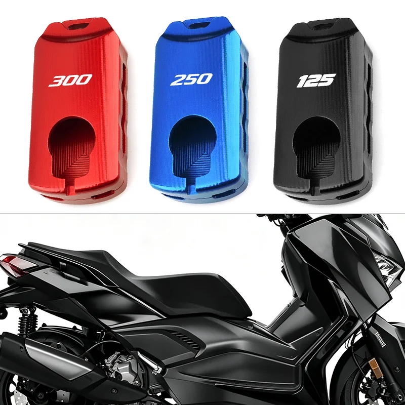 Moto-Accessories-For-YAMAHA-XMAX-300-XMAX300-XMAX-250-X-MAX-125-250-300-2021-2025-CNC-Key-Cover-Shell-Cap-KeyChain-Keyring