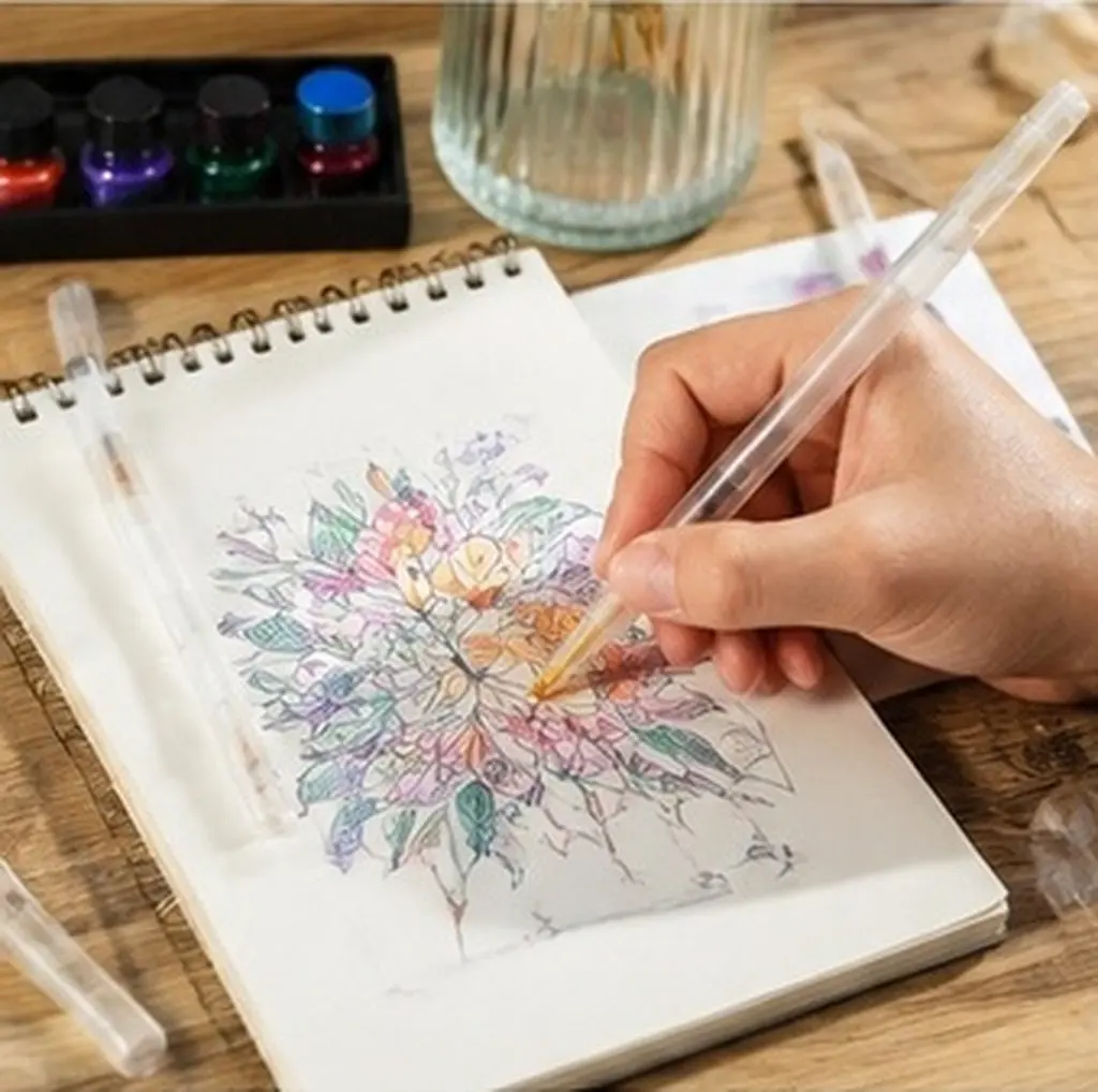 10Pcs Refillable Clear Empty Paint Marker Tubes Plastic Blank Barrel for Graffiti Drawing Rock Paper Sketch Empty Paint Pen