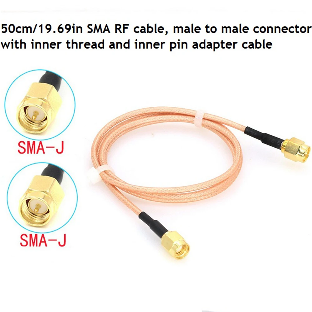 Cabo Jumper Pigtail SMA Macho para SMA Macho RG316 5cm/10/15/30/50cm/1m com Conector SMA Crimp FPV Cabo RG316 50ohms SMA-JJ