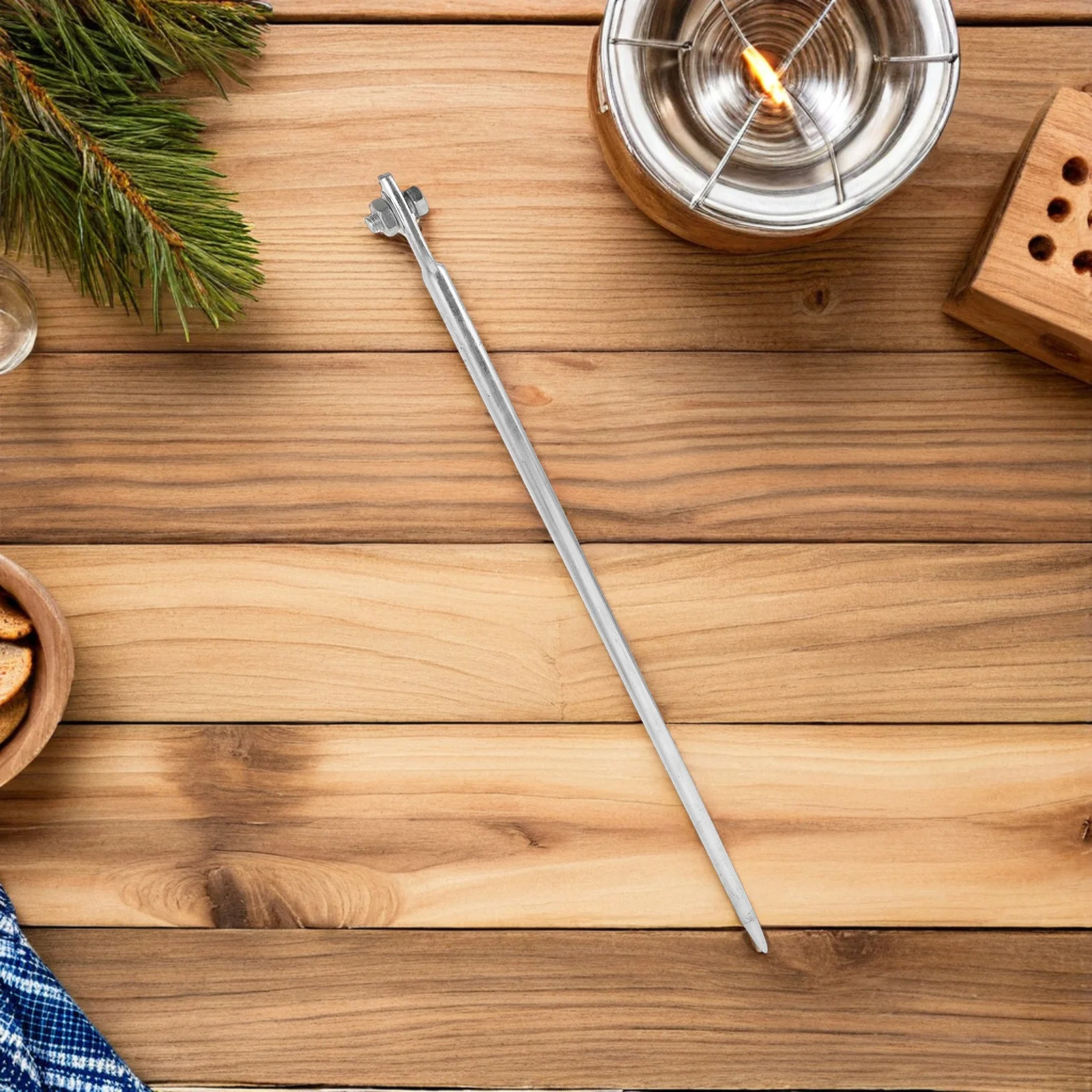 

3Pcs Earth Rod 50Cm Solid Iron Grounding Spike for Residential Industrial Earthing System Outdoor Electrical Ground Protection