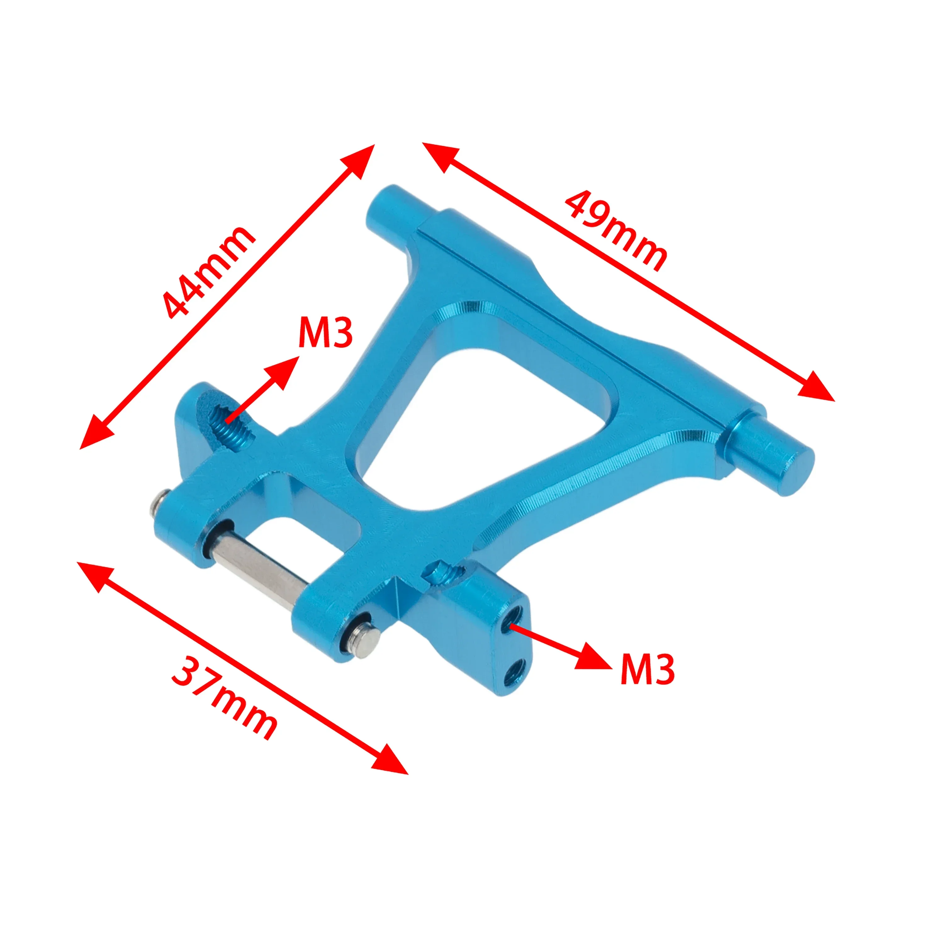 PigRC KKRC 2pcs Metal Rear Lower Suspension Arm for Tamiya TT02 TT-02 TT02T TT-02T 1/10 RC Car Upgrades Parts Accessories