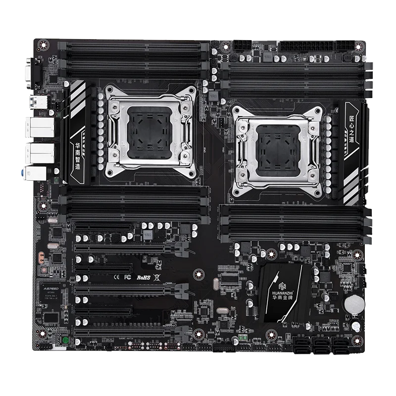 Imagem -03 - Huanananzhi-kit Placa-mãe Dual Cpu Conjunto de Servidores Suporte Crossfire Ram Ecc 16x32g 16x32g 16x32g 16x32g Cpu Dupla e5 2697 v2