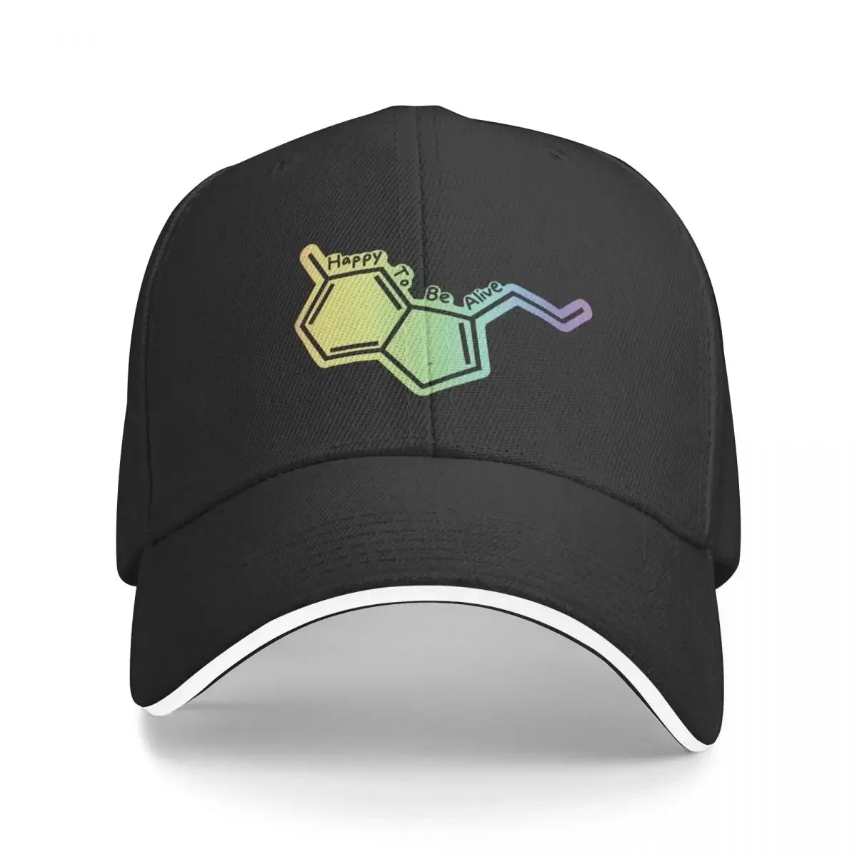 

Happy to Be Alive Serotonin Baseball Cap sailor cap for men winter hats for men Gentleman Hat Women Caps Men's