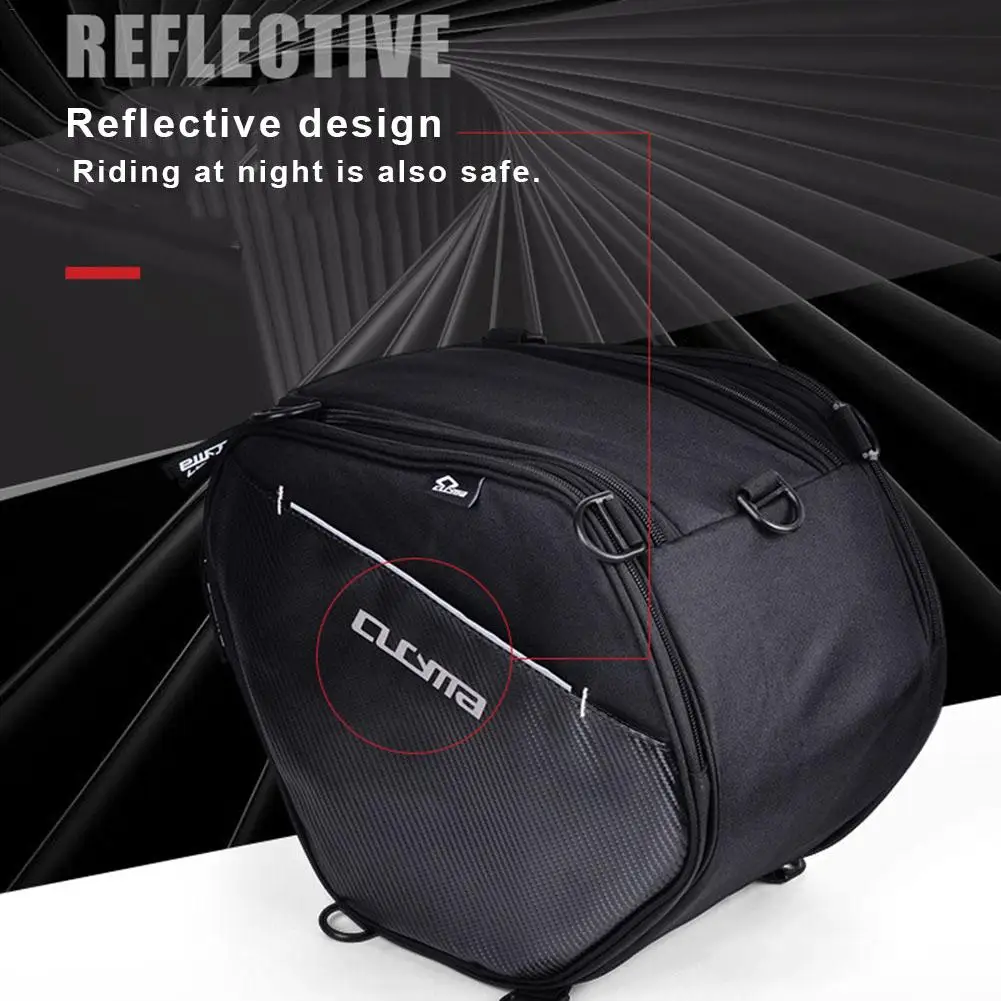 

25L Scooter Bag Locomotive Soft Bag Knight Storage Bag Motorcycle Bag Motorcycle Saddle Bag Tailbag Car Accessories