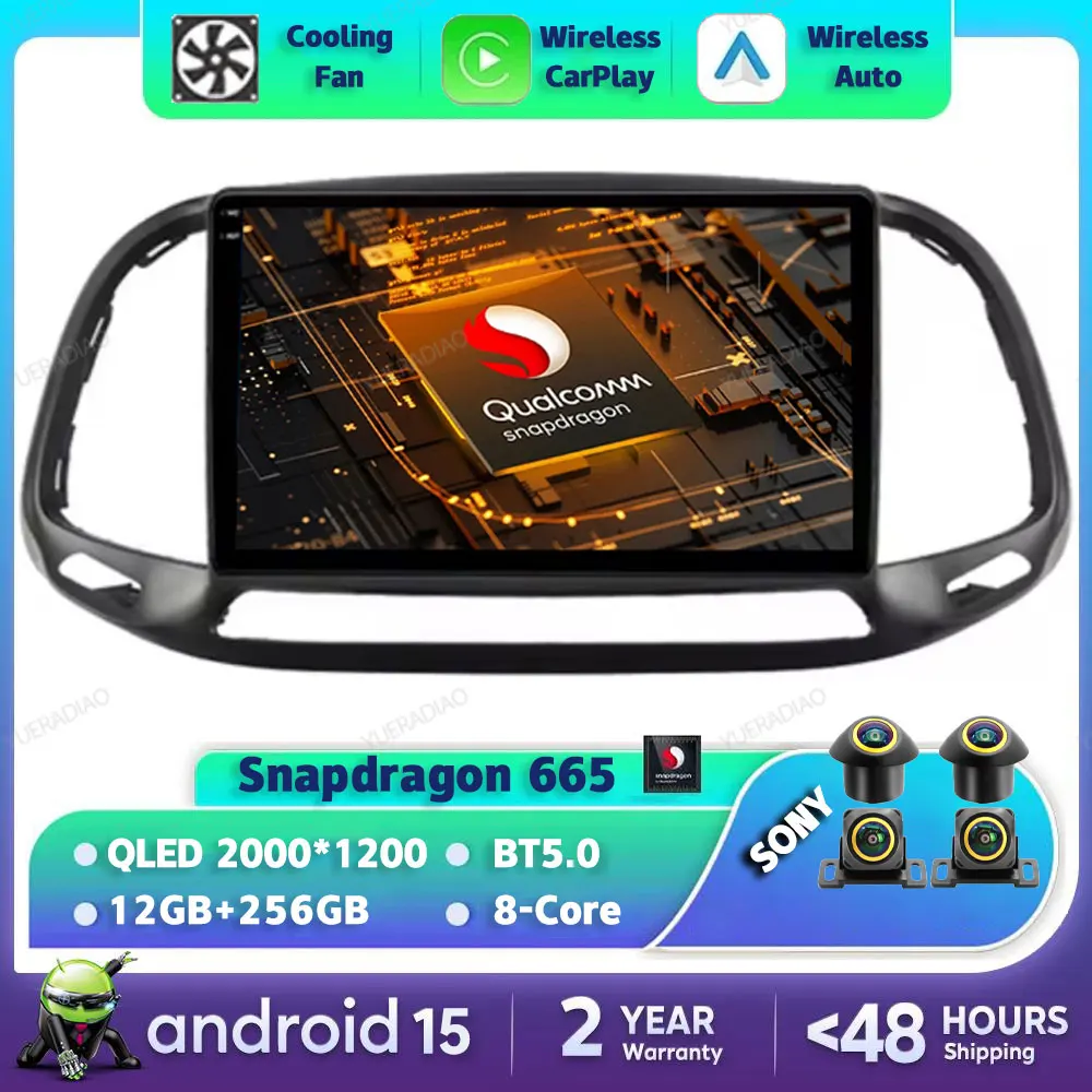 

Android 15 Carplay Auto для Fiat Doblo 2015 2016 2017 2018 2019 2020 Автомобильный радиоприемник Мультимедийный видеоплеер GPS NAVI 2k Экран QLED