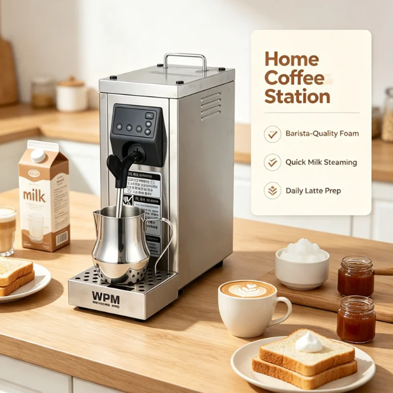 Electric Steam Milk Frother Frothing Foamer Machine Commercial Chocolate Coffee Milk Foaming Machines