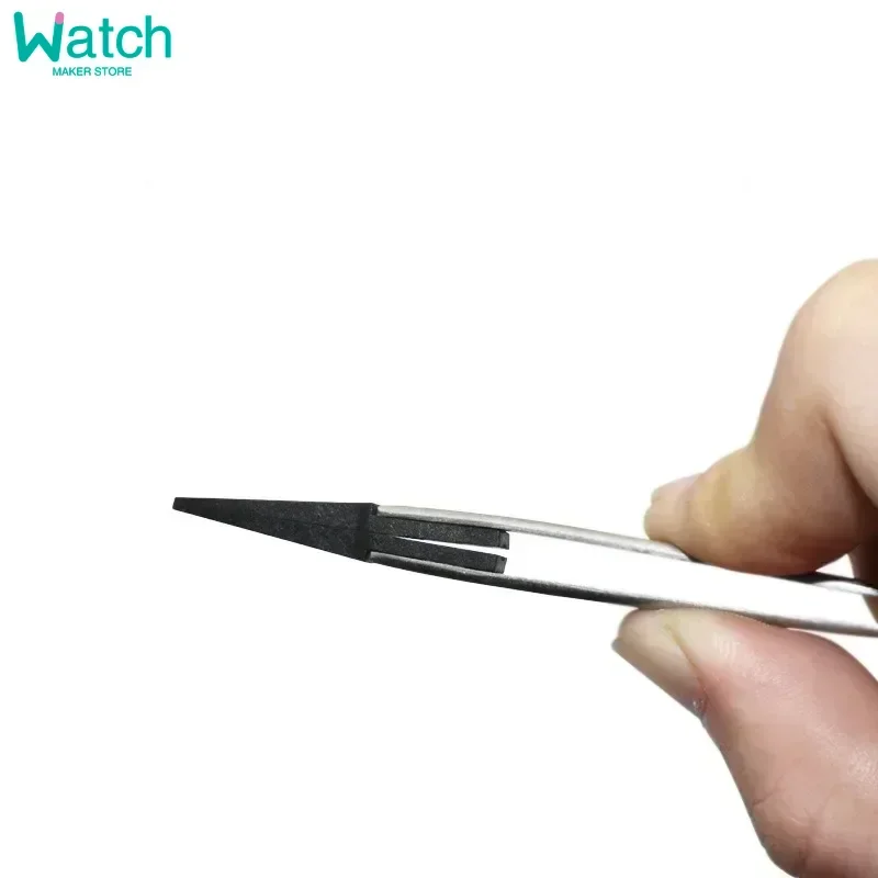 1/2 // 5 قطعة ساعة الأيدي تركيب العمل الملقط مستقيم الكوع مقبض الفولاذ الاستاتيكيه ملاقط بلاستيكية ESD-259A ESD-7A