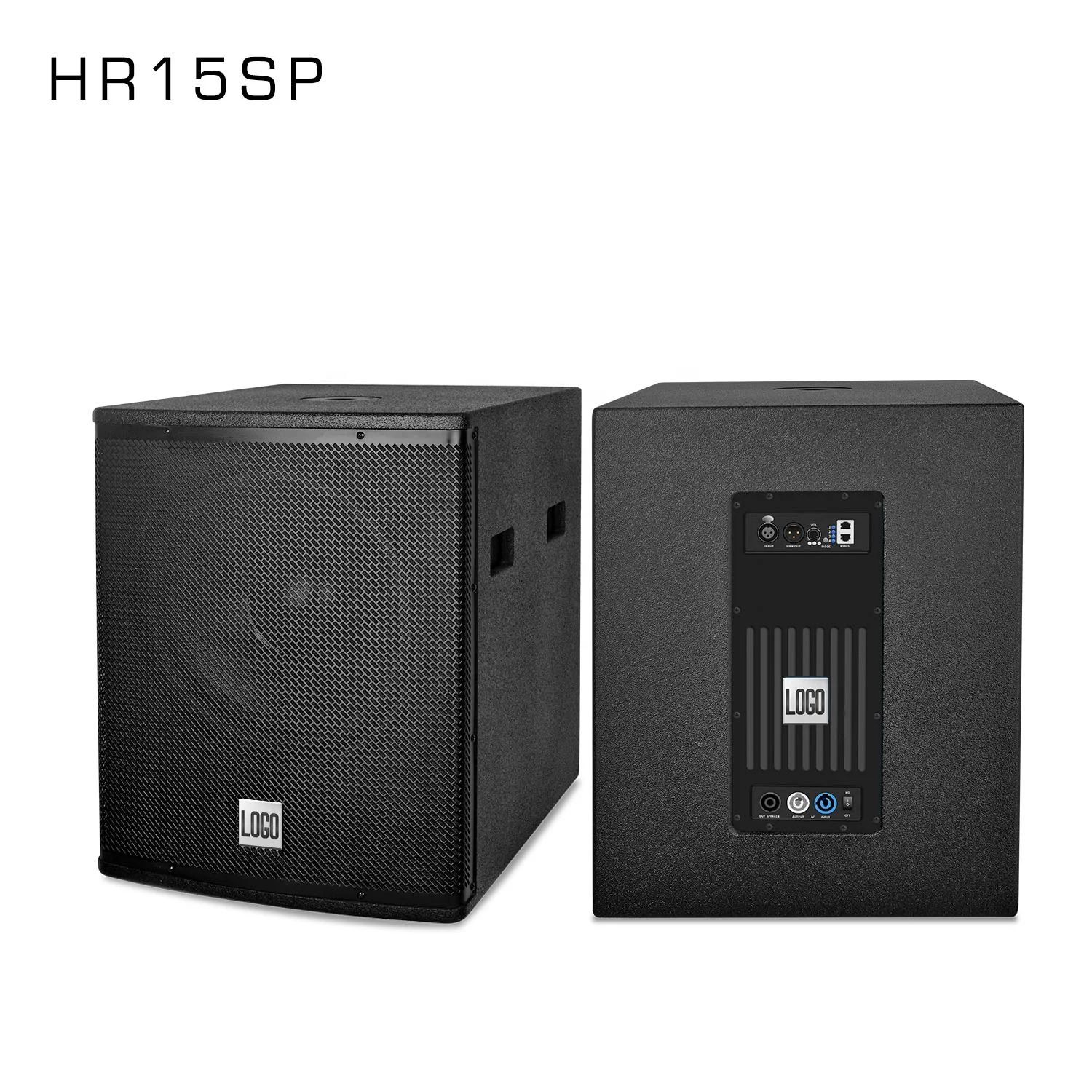 KS406 HR15SP Indoor Outdoor Active Single 15 Inch Subwoofer 4*6 Inch Professional Column Speaker For Church Speeach Conference