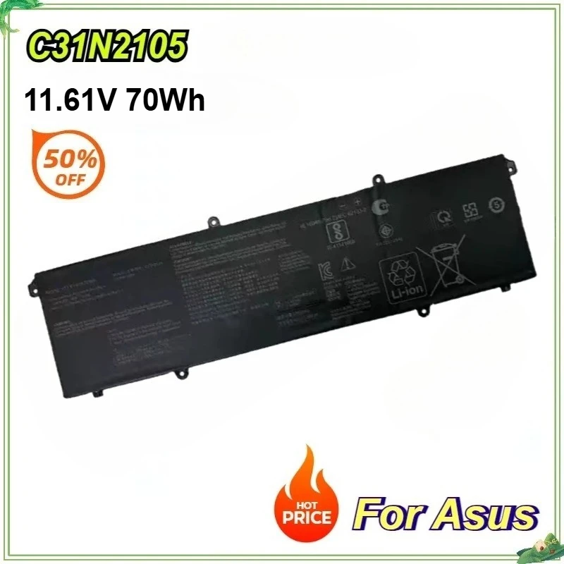 

Новый аккумулятор для ноутбука C31N2105 C31N2105-1 для ASUS Twin 15 K3502ZA12500 15,6 дюйма K3502ZA K3402Z K3502 S5600F S4600F 11,61 В 70 Втч