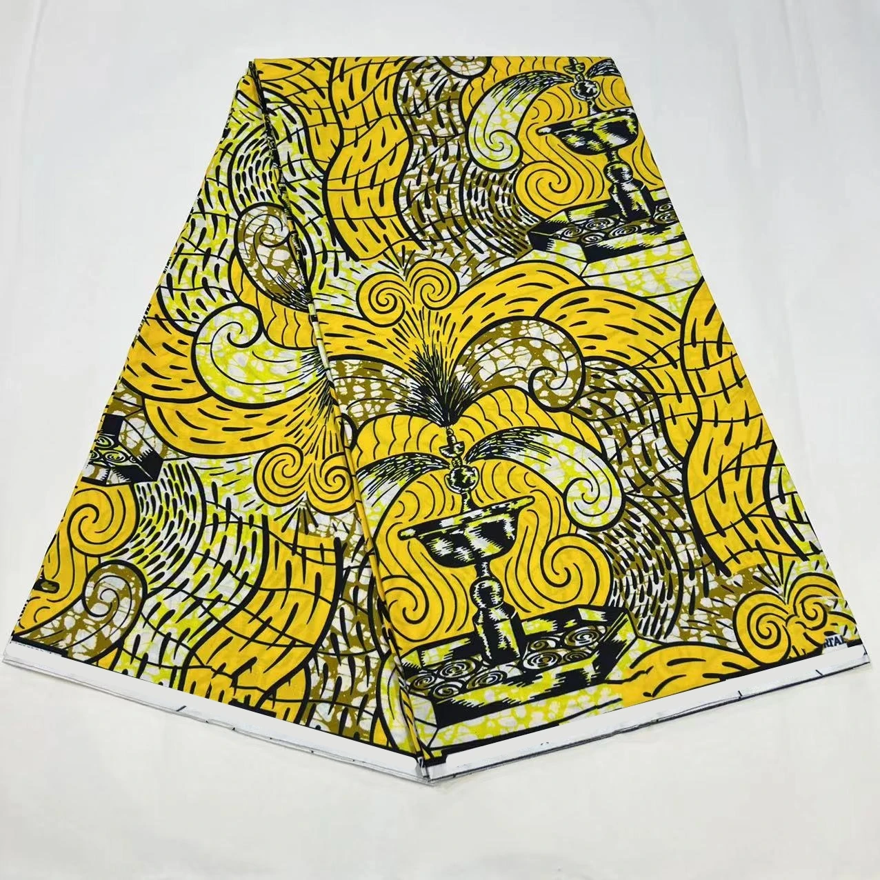 Veritable Soft Real Africna Wax Print Fabric Guaranteed 100% Cotton Nigerial Pagne Wax Material DIY Dress 6yards Y-4-827-2