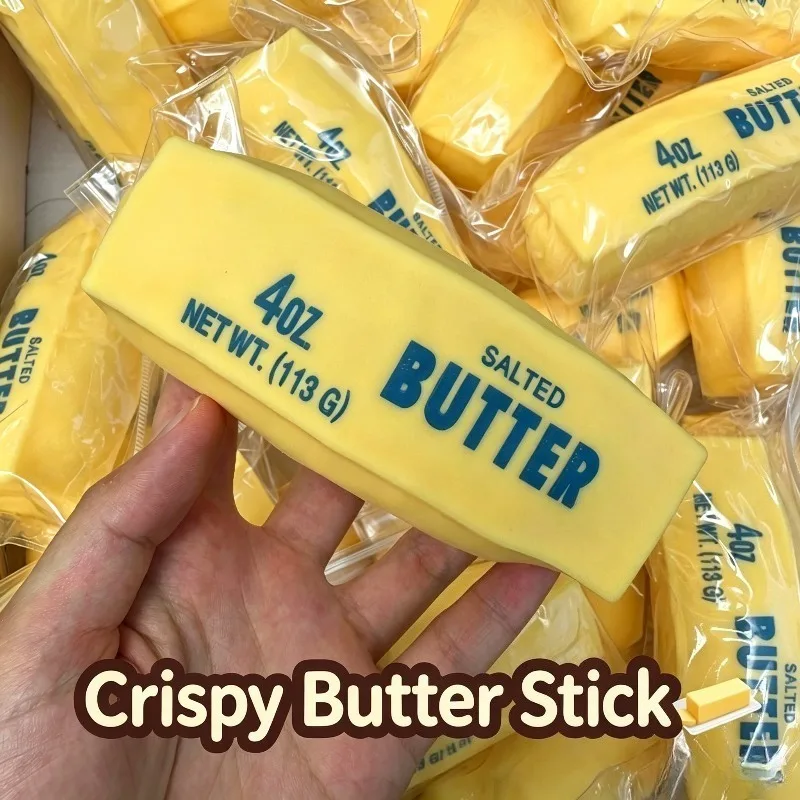 Butter Crunch Squishy Squishy Stress Ball Fidget Toy Round Blocks Filled Squeeze Toy ASMR Anti Stress Release Hand Relax Gift