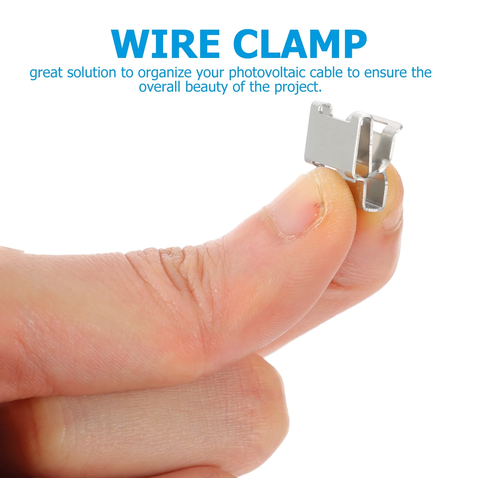 

30Pcs Solar Panel Wire Clips Stainless Steel Corrosion Resistant Cable Clamps for Photovoltaic Cables Solar Panel Cable Clips