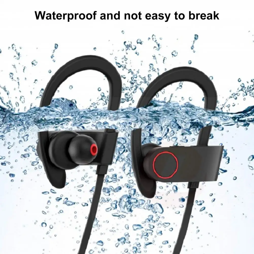 Adjustable Ear-hook Sport Earphone High-performance Wireless Sport Bluetooth Earbuds Ipx7 Waterproof Long Battery for Workouts