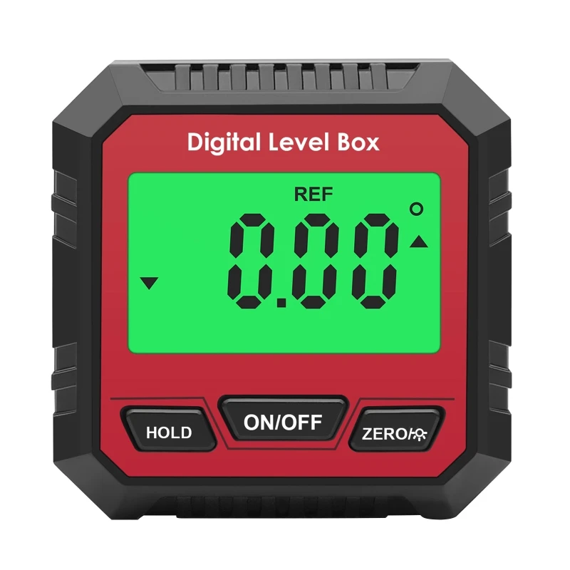 Digital Level Gauge Mini Finder Level Box Base&Backlit LCD Bevel Gauge Inclinometer for Carpentry