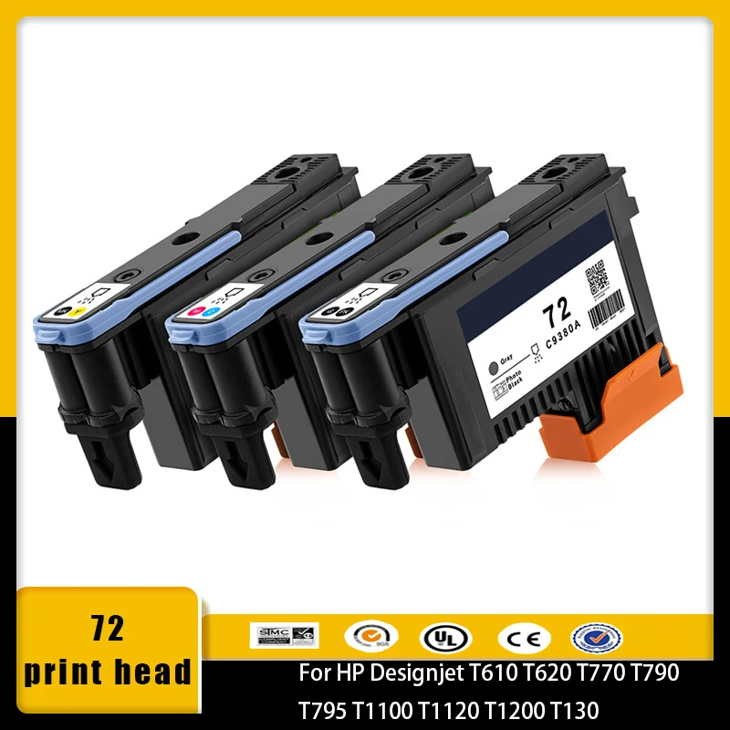 

Печатающая головка Vilaxh для HP 72, печатающая головка C9380A, C9383A, C9384A, HP72 для HP Designjet T610, T620, T770, T790, T795, T1100, T1120, T1200, T130