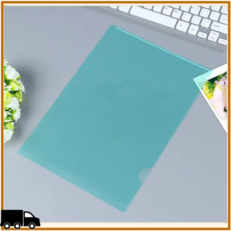 A35M-100Pcs Plastic Folders A4 Sleeves Wallets For Protection Files With Top & Side Open Sleeves For A4 Paper Work Office