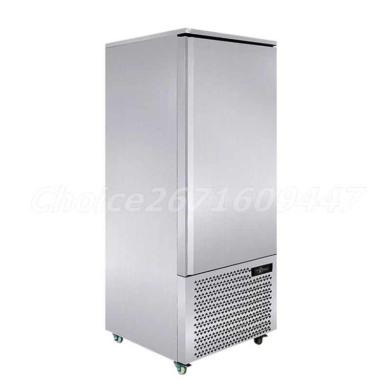 Congelador frio comercial de 12 placas de aço inoxidável, congelador de explosão 356l refrigerando rápido,-40 ℃ congelador de baixa temperatura