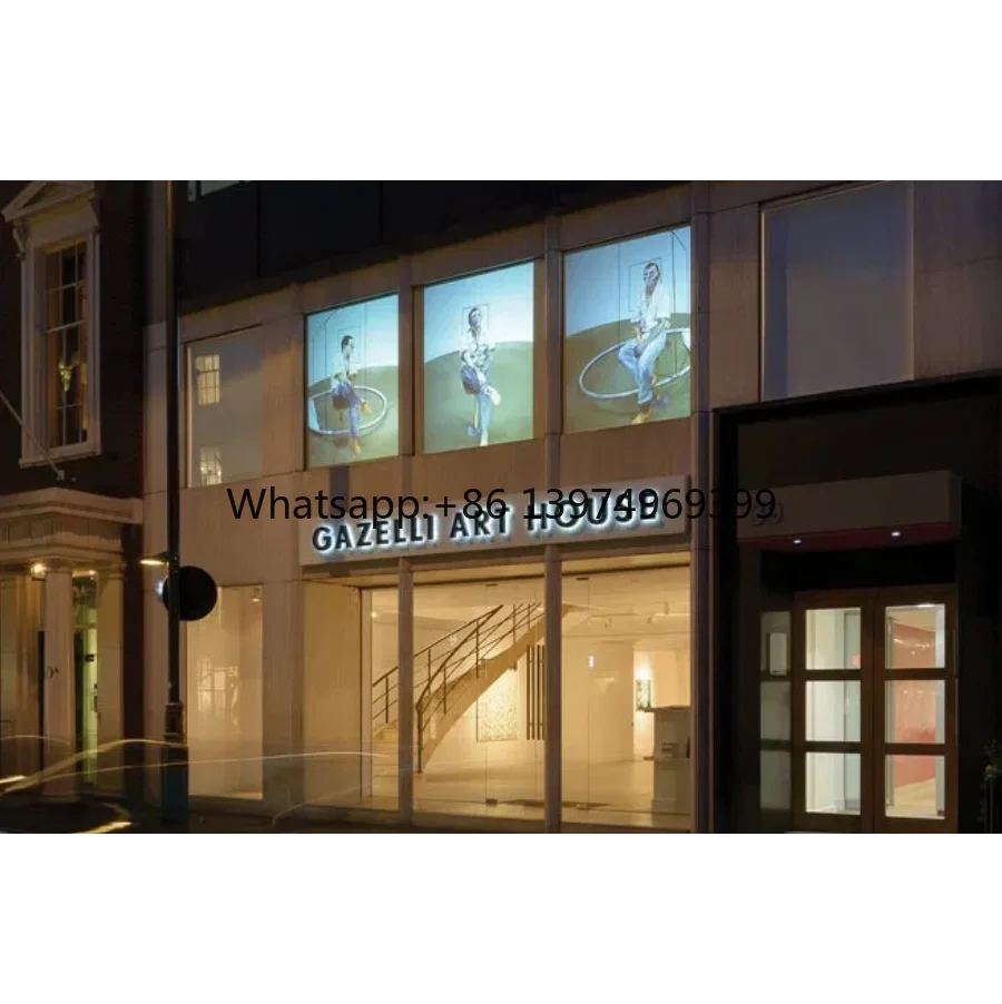 Hologram Projector Film Self Adhesive 3D Holographic Film 16:9 PET Portable Shop Window Display