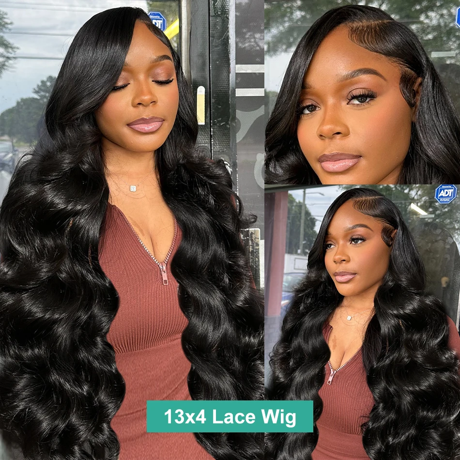 Rosabeauty 250% 13x4 Body Wave Lace Front Wig 13x6 HD Lace Frontal Human Hair Wigs 360 Water Wave 5x5 Lace Closure Wig For Women