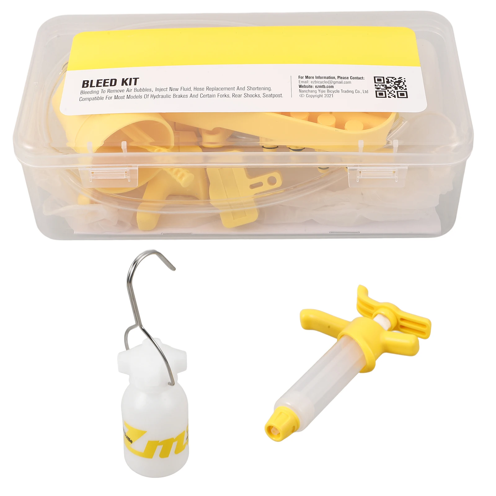 

Professional Brake Bleed Kit Oil Replenishment Tools Hydraulic Disc Bike Repair Tool Set Durable Multi-System Adaptors for DOT