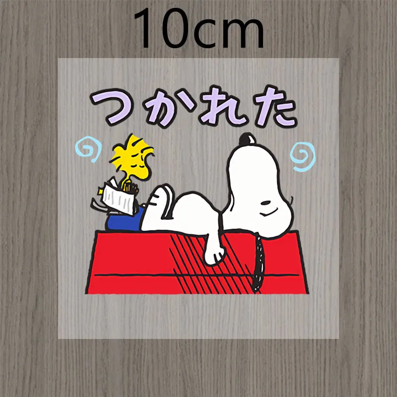 

Expression Pack Snoopy Sticker Tags Cartoon Paster Creativity Decals Couple Set Kawaii Student Exquisite Word Car Patch Gift