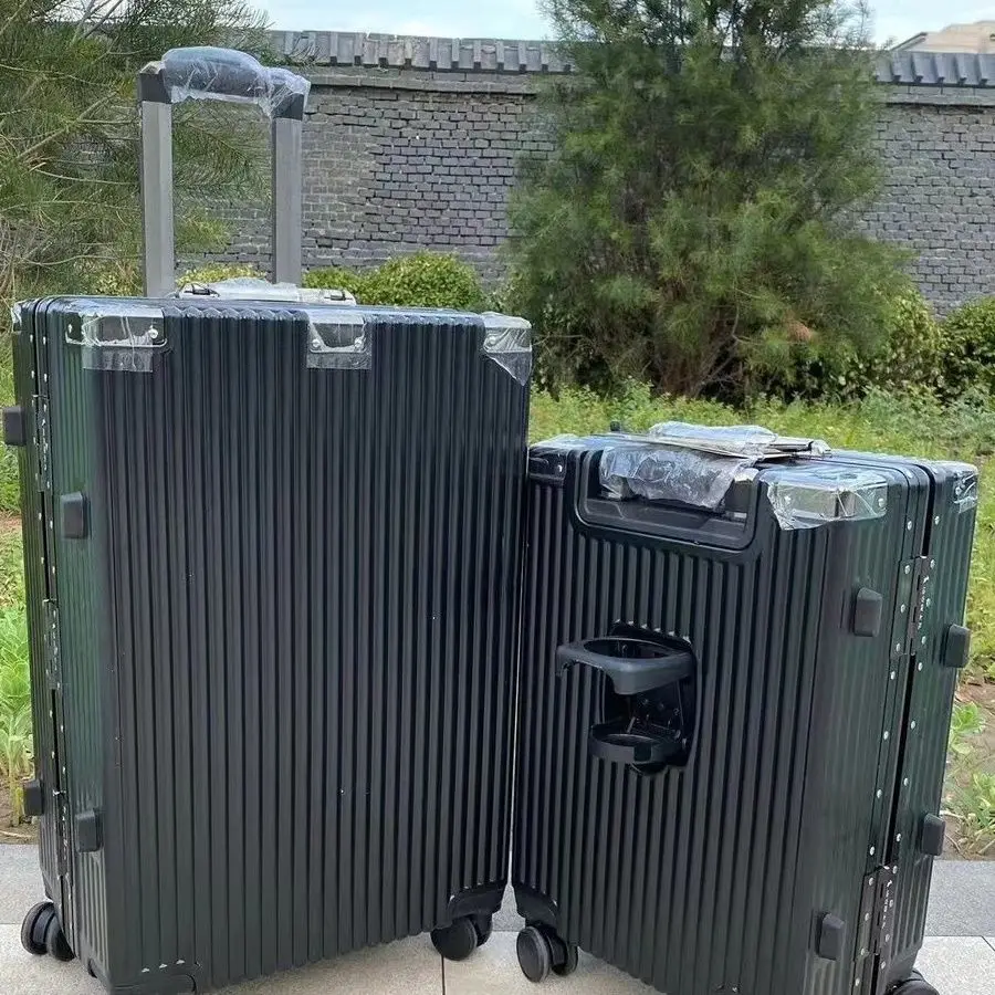 1 قطعة صندوق كلمة المرور ، حقيبة ، حقيبة عربة قوية للطلاب ، عجلة عالمية ذات سعة كبيرة ، إطار ألومنيوم سميك ، للرجال والنساء