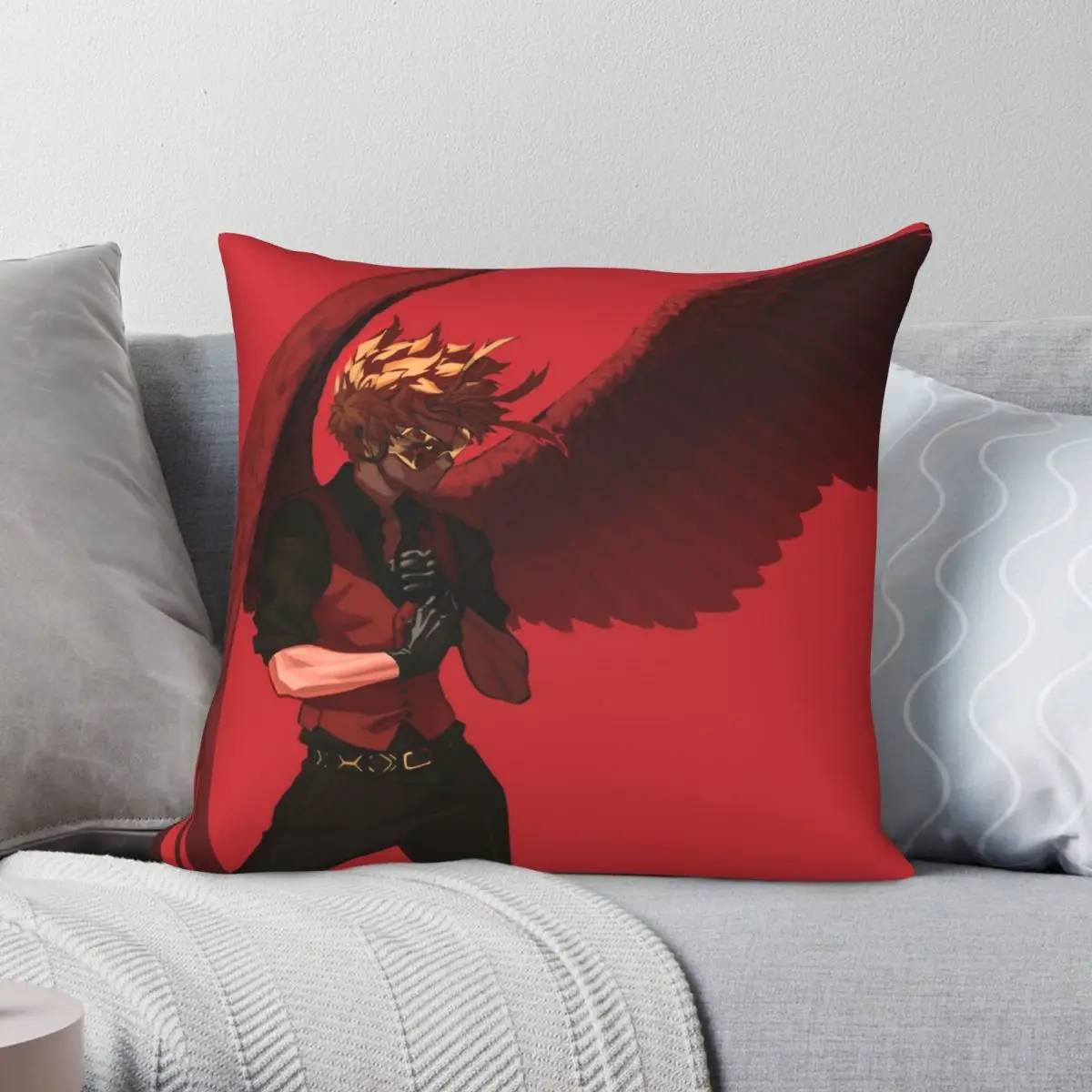 Hawks Square Pillowcase Polyester Linen Velvet Creative Zip Decor Pillow Case Bed Cushion Cover