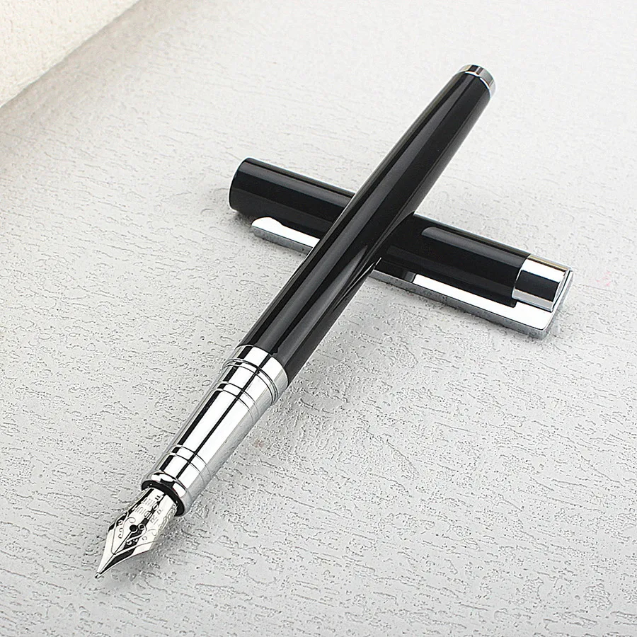 Baoer 3035 Stainless steel Fountain Pen 0.5mm Nib Iridium Point Pen The latest sales champion