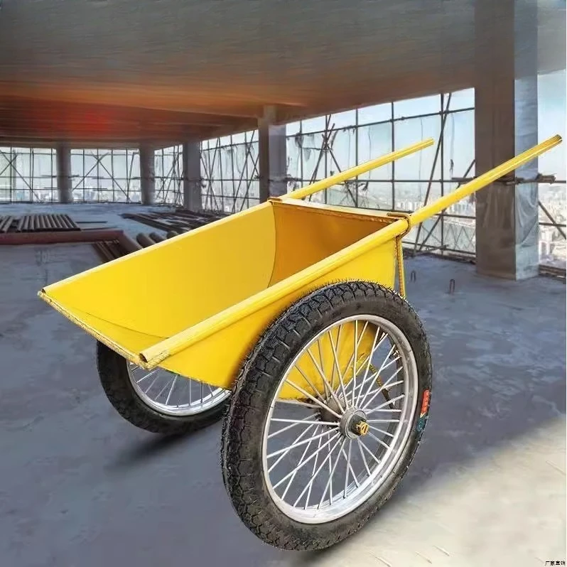 

thickened labor car household trolley gray bucket construction site human iron bucket construction household